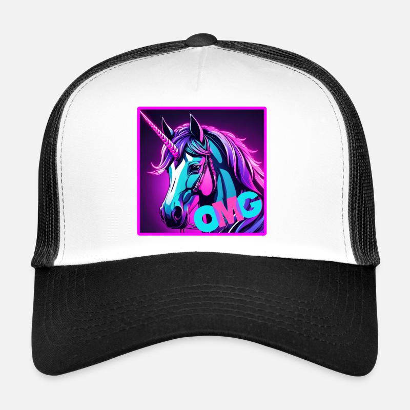 Licorne colorée Casquette trucker 