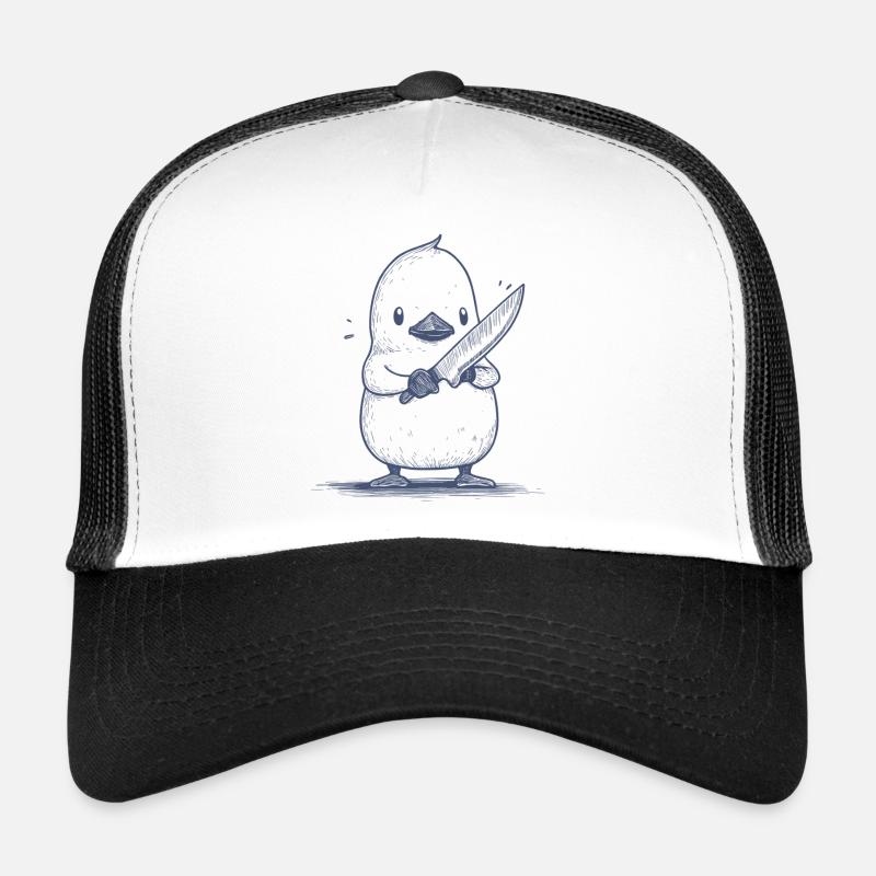 Knifechick - Trucker Cap - Weiß/Schwarz
