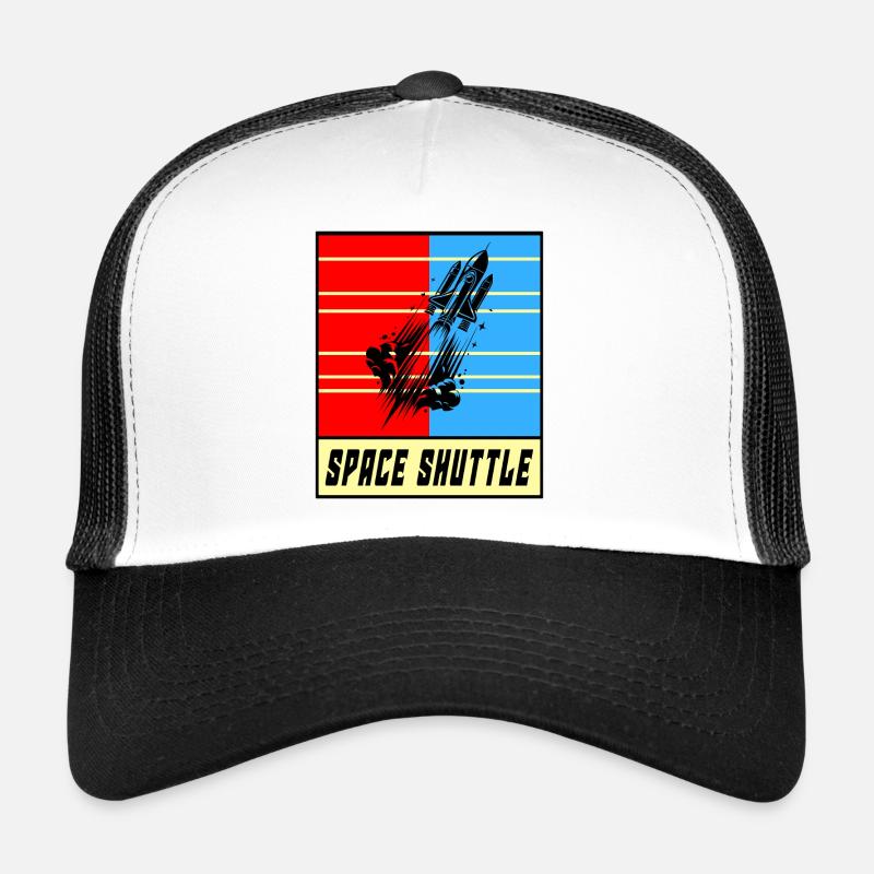 Spaceship Vintage Design Trucker Cap