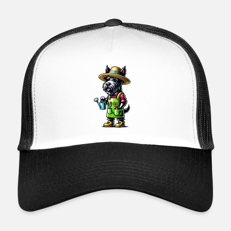 Scottish Terrier Gardener Trucker Cap