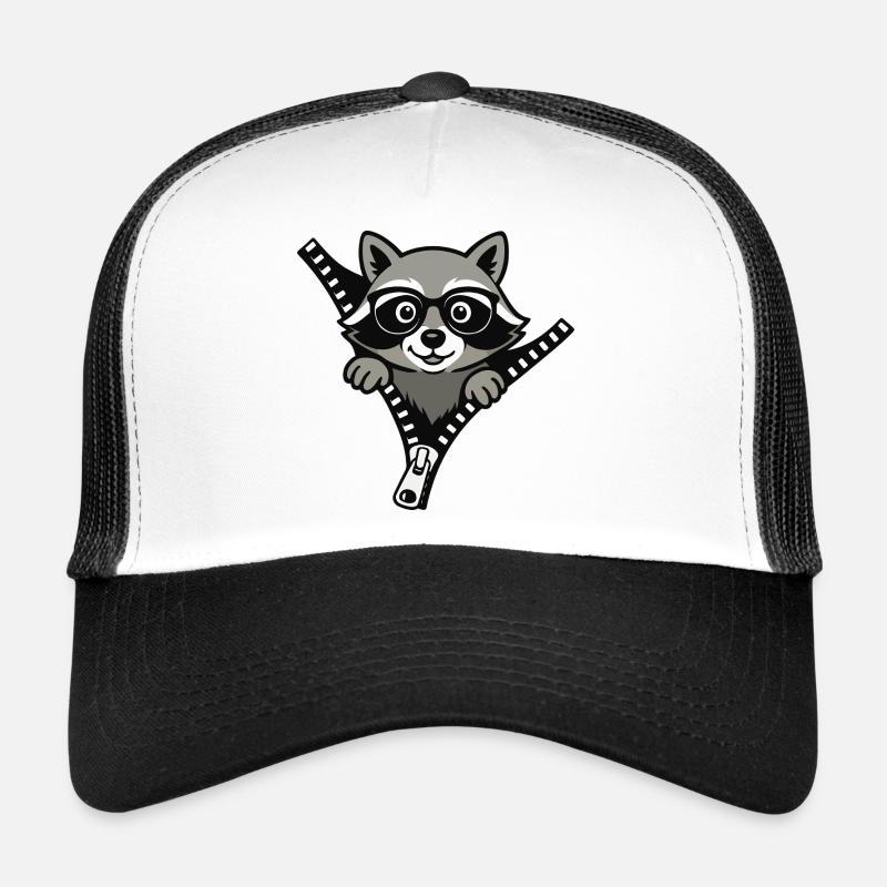 raton laveur curieux Casquette trucker 