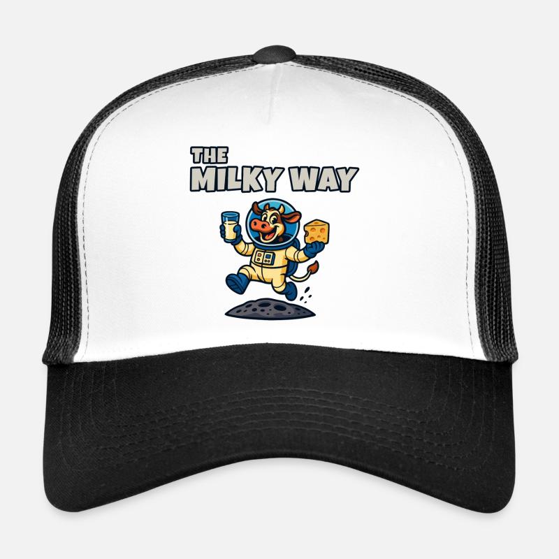 Die Milchstraße – Ko Astronaut - Trucker Cap - Weiß/Schwarz