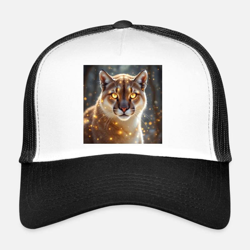Power Animal Cougar - Trucker Cap - white/black
