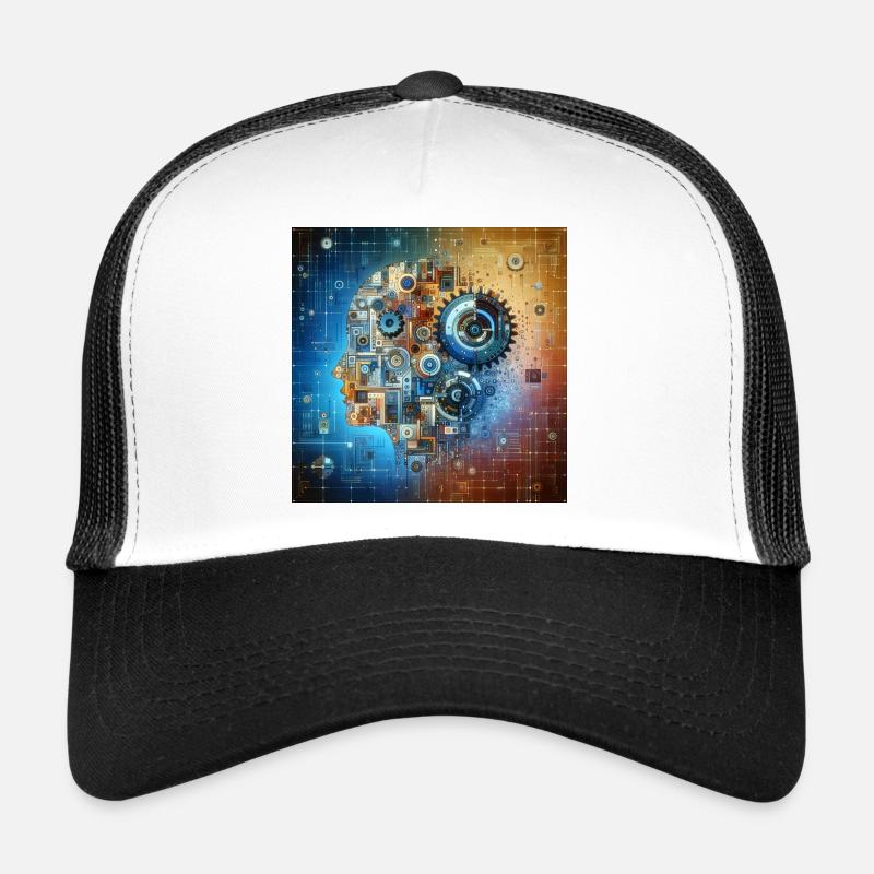 Fusion mécanique cosmique Casquette trucker 