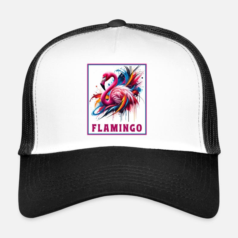 Graffiti Flamingo Explosion Casquette trucker 