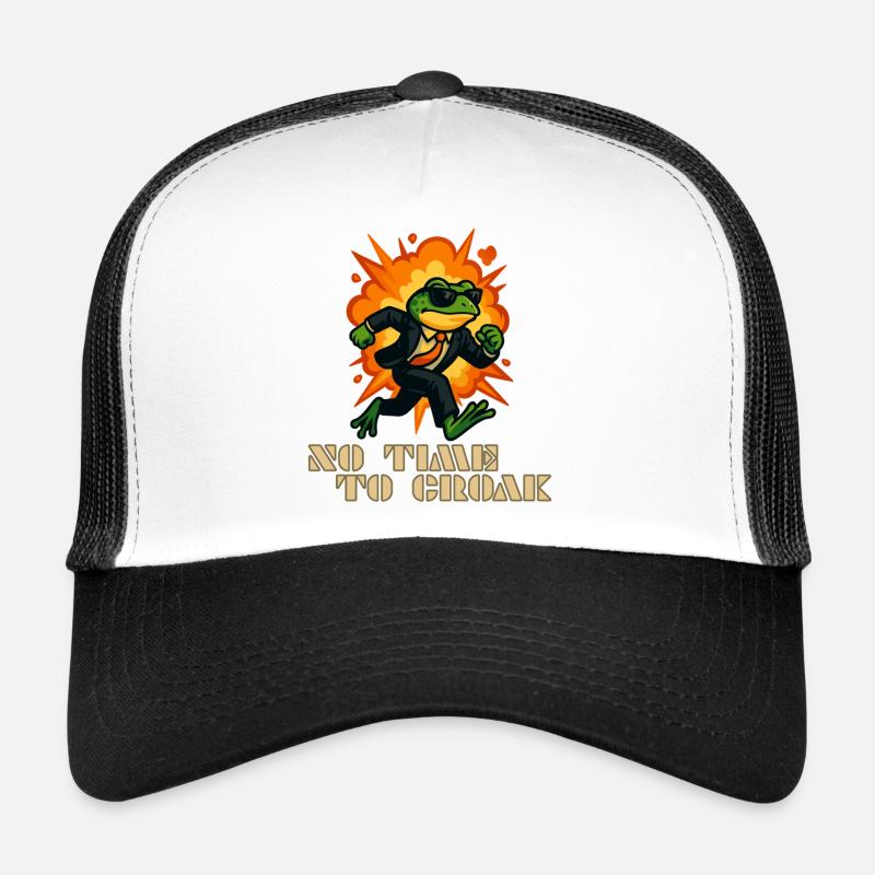 Seeds in a suit - No time for chillax - Trucker Cap - white/black