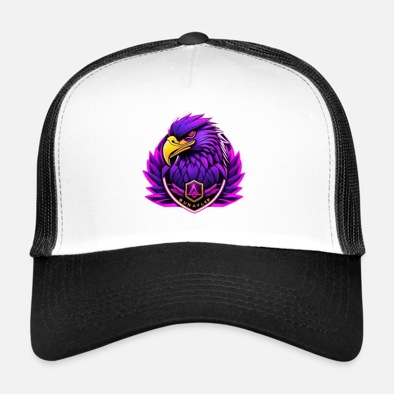 Futuristic eagle with neon accents Trucker Cap
