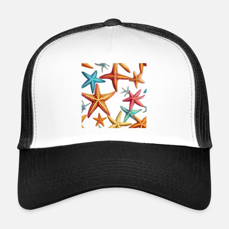 Étoile de mer colorée Casquette trucker 