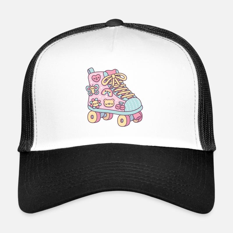Cute Pastel Roller Skate Trucker Cap