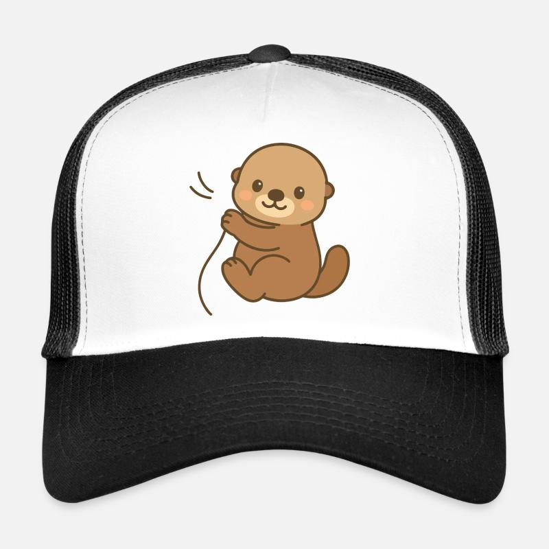 Snuggled Sea Otter Trucker Cap