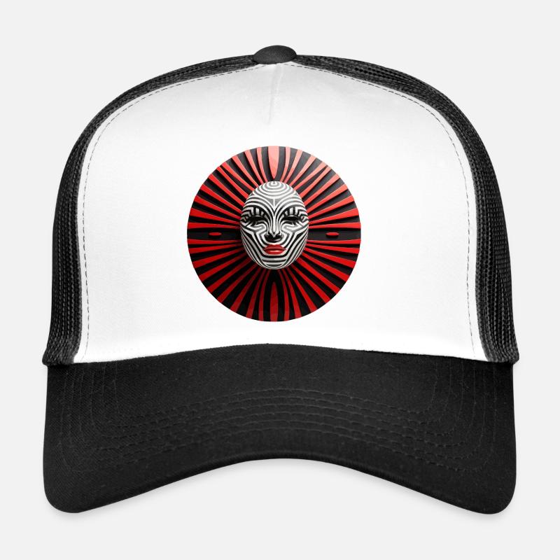 Zebra Mask Trucker Cap