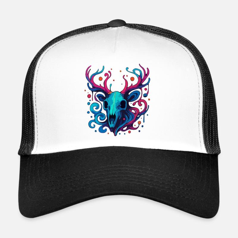 Antler Skull Trucker Cap