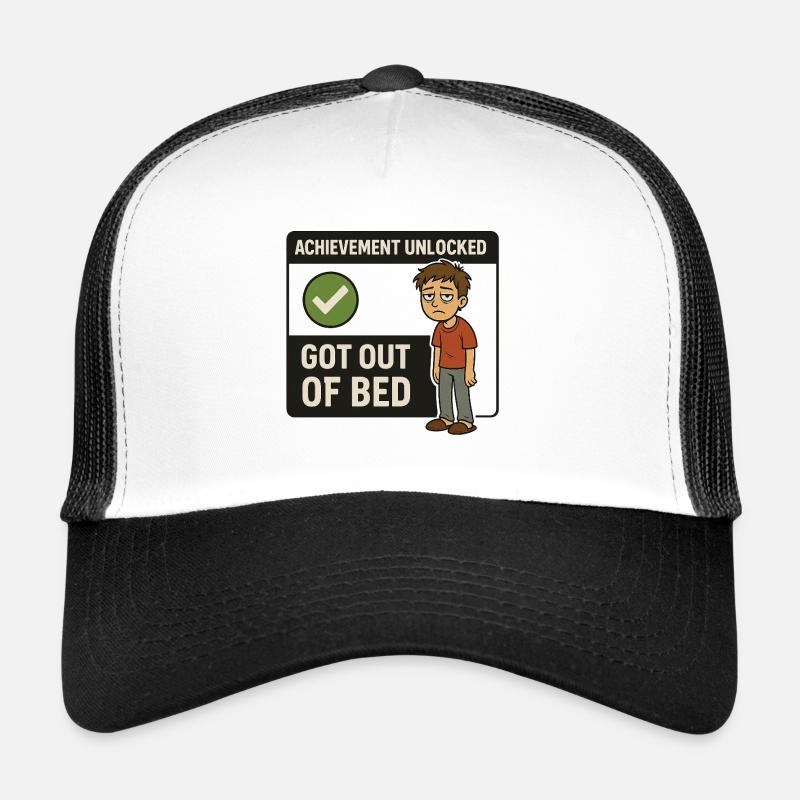 Succès débloqué - Sorti du lit Casquette trucker 