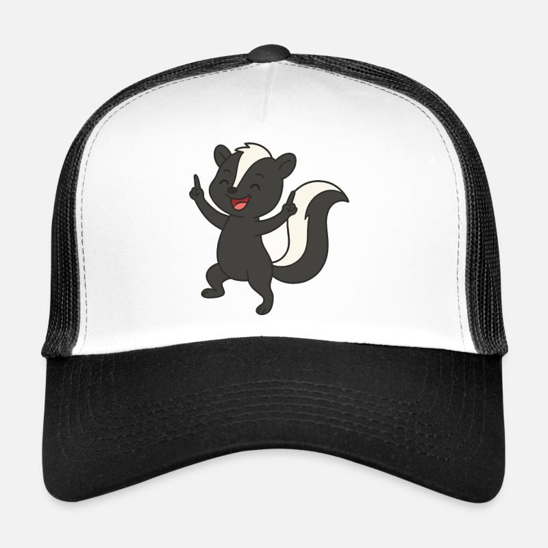 Bébé moufette heureux Casquette trucker 