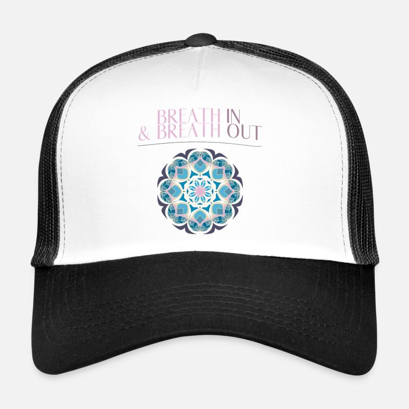 Yoga Mantra - Trucker Cap - Weiß/Schwarz