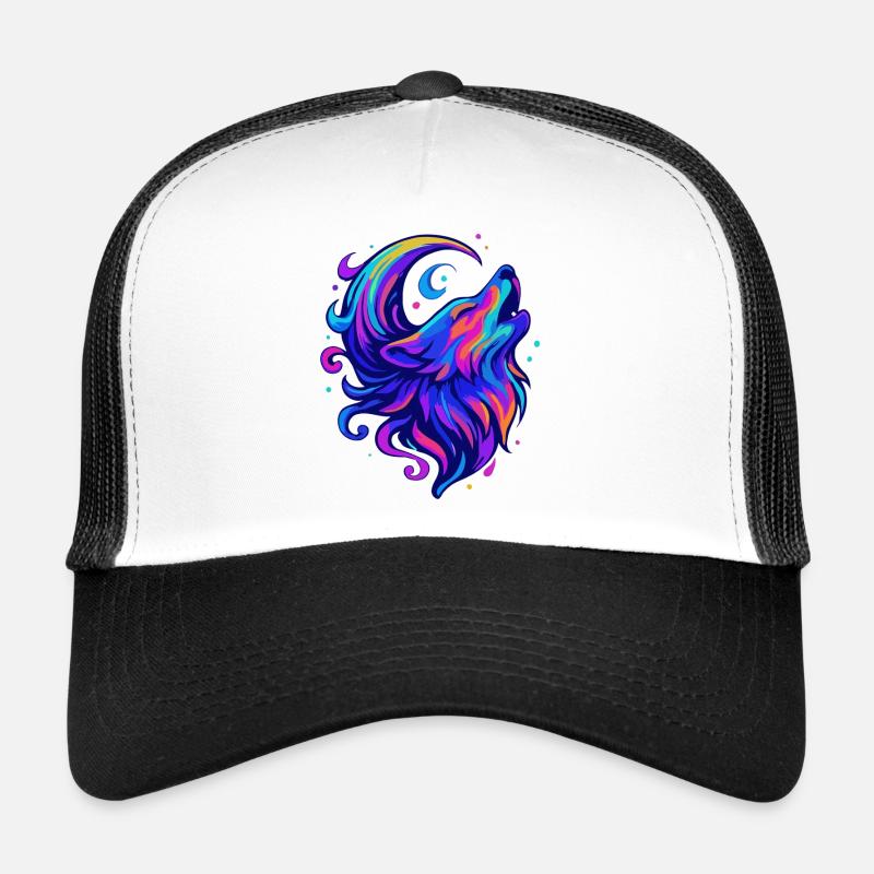 Moon Wolf Trucker Cap