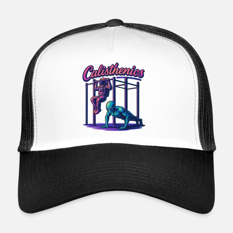 Calisthenics Astronaut Alien Pull-ups Gift Trucker Cap