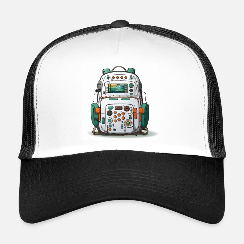 Le Geeks Tech Carry - Casquette trucker  - blanc/noir