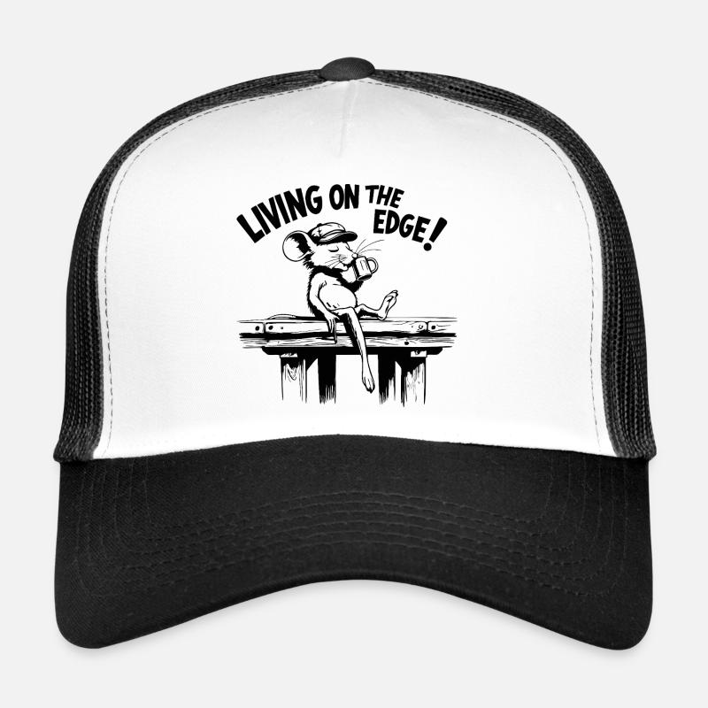 , die am Rande des Abgrunds lebt Trucker Cap