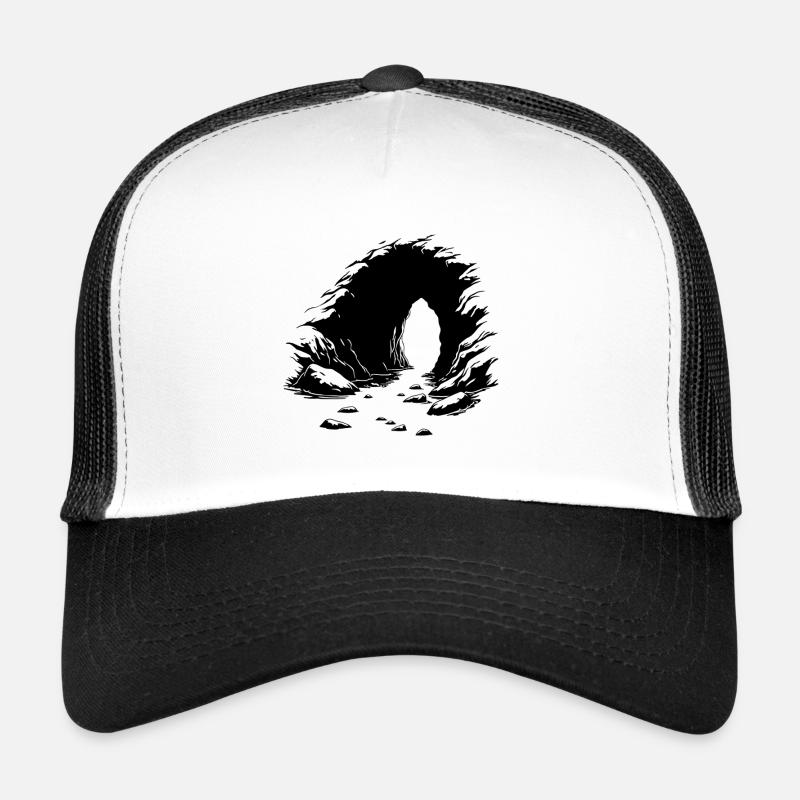 Höhle mit Licht – Mystischer Eingang in die Natur Trucker Cap