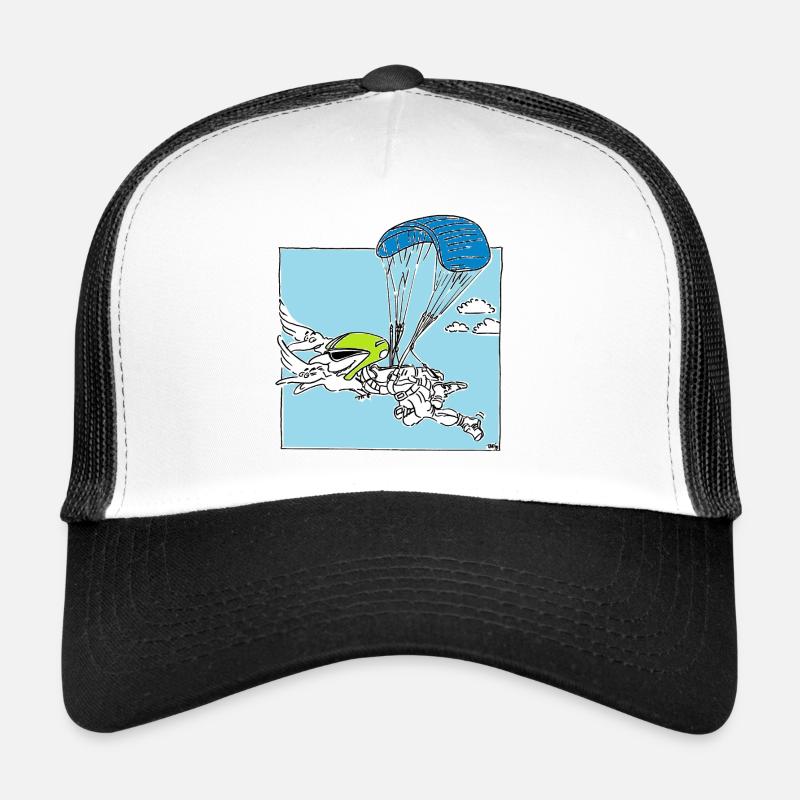Gleitschirm - Trucker Cap - Weiß/Schwarz