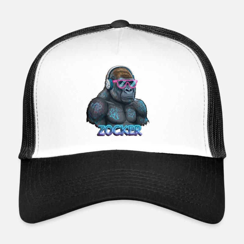 Gorille joueur Casquette trucker 