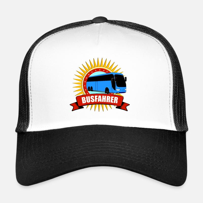 Busfahrer Fun Motiv mit Sonnenstrahlen Trucker Cap