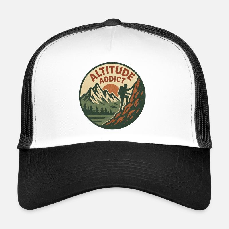 Altitude Addict - Trucker Cap - white/black