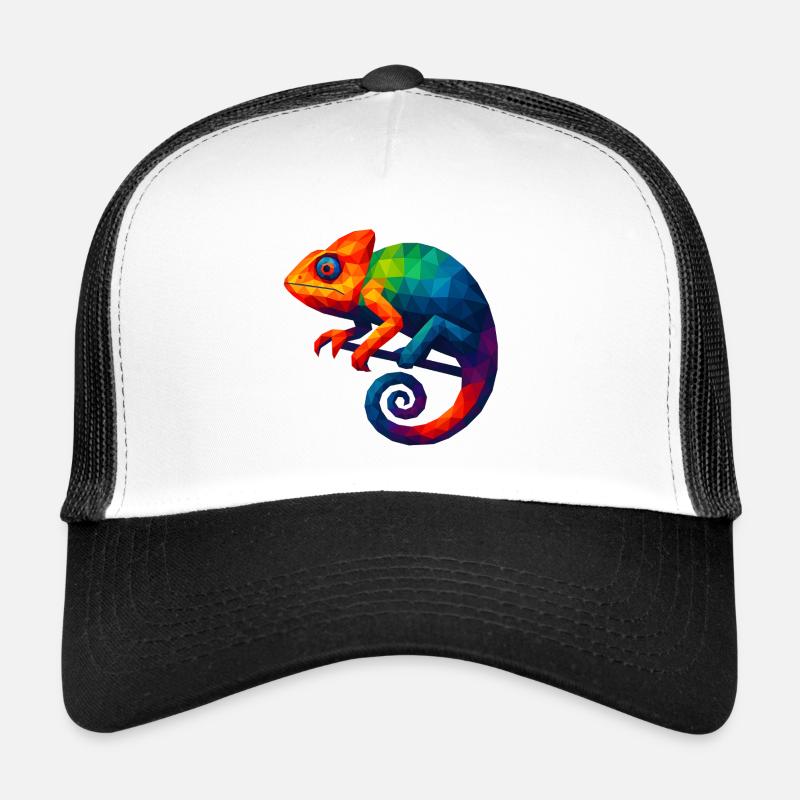 Animaux de style WPAP - Caméléon Casquette trucker 