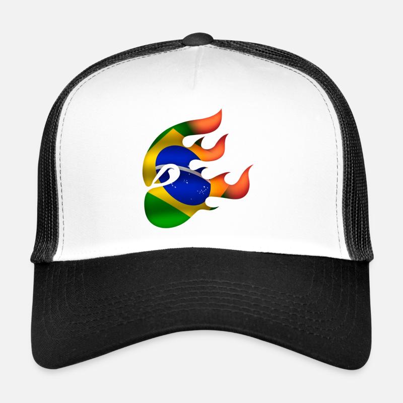 Drapeau du Brésil - Brésil - Ninja Casquette trucker 