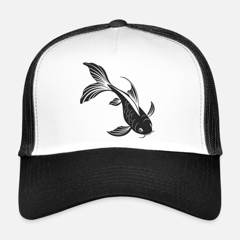 Conception élégante de silhouette de poisson Casquette trucker 