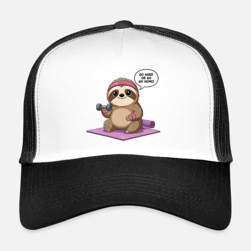 Adorable conception de paresseux d’entraînement Casquette trucker 