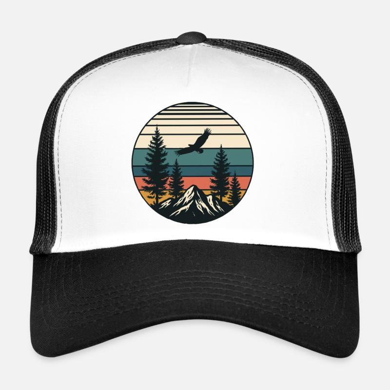 Retro Vintage Landscape Trucker Cap