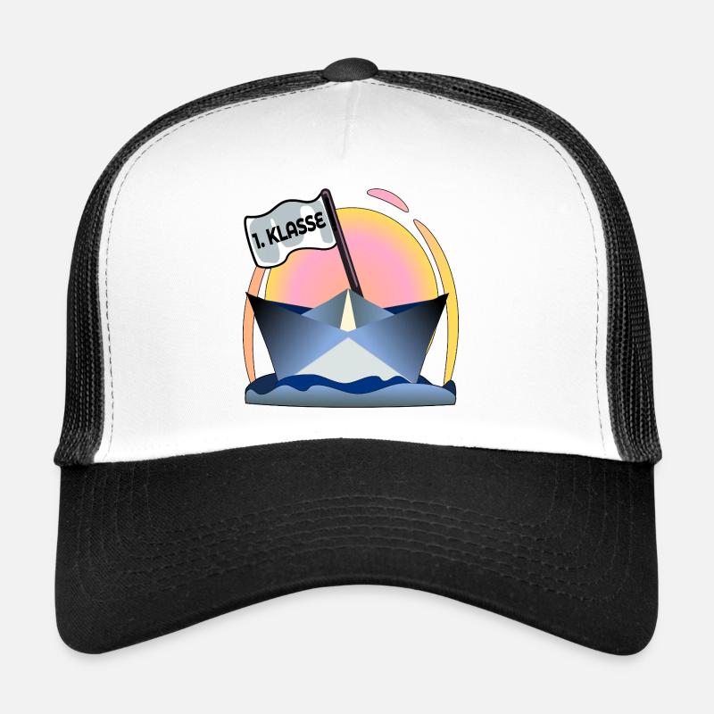 Einschulung Schulanfang Papierboot Trucker Cap