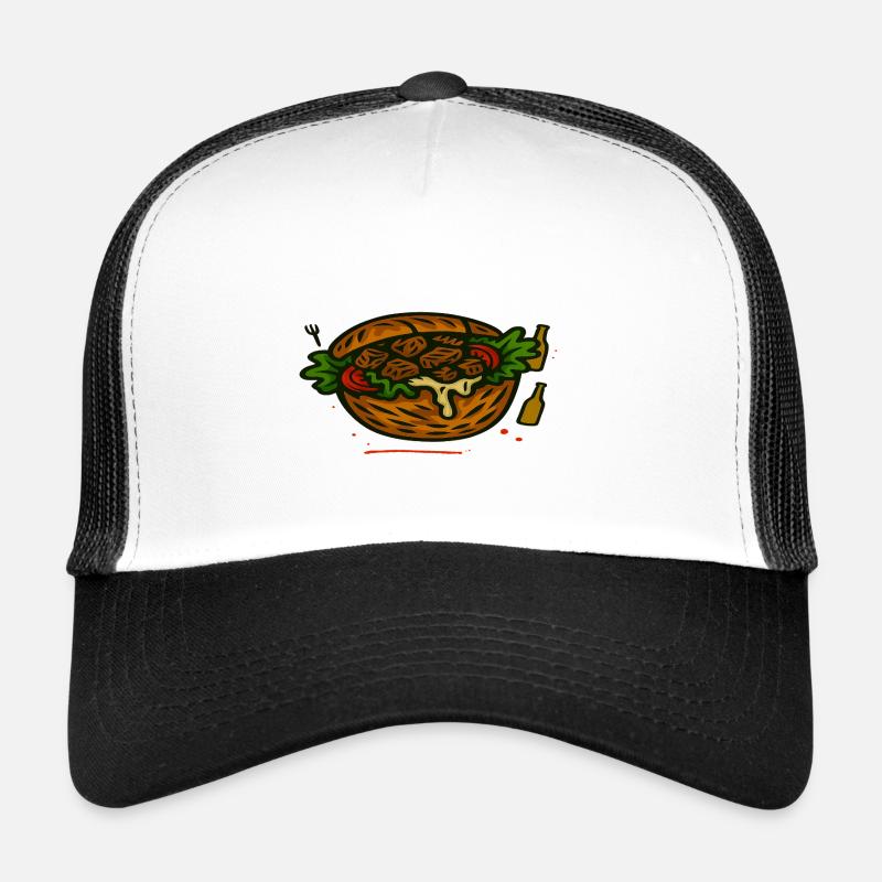 Kaffee und Kuchen Illustration Trucker Cap