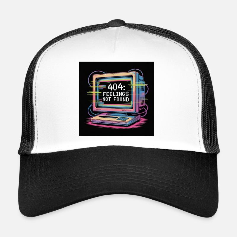 Retro Computer 404 Kein Gefühl Trucker Cap