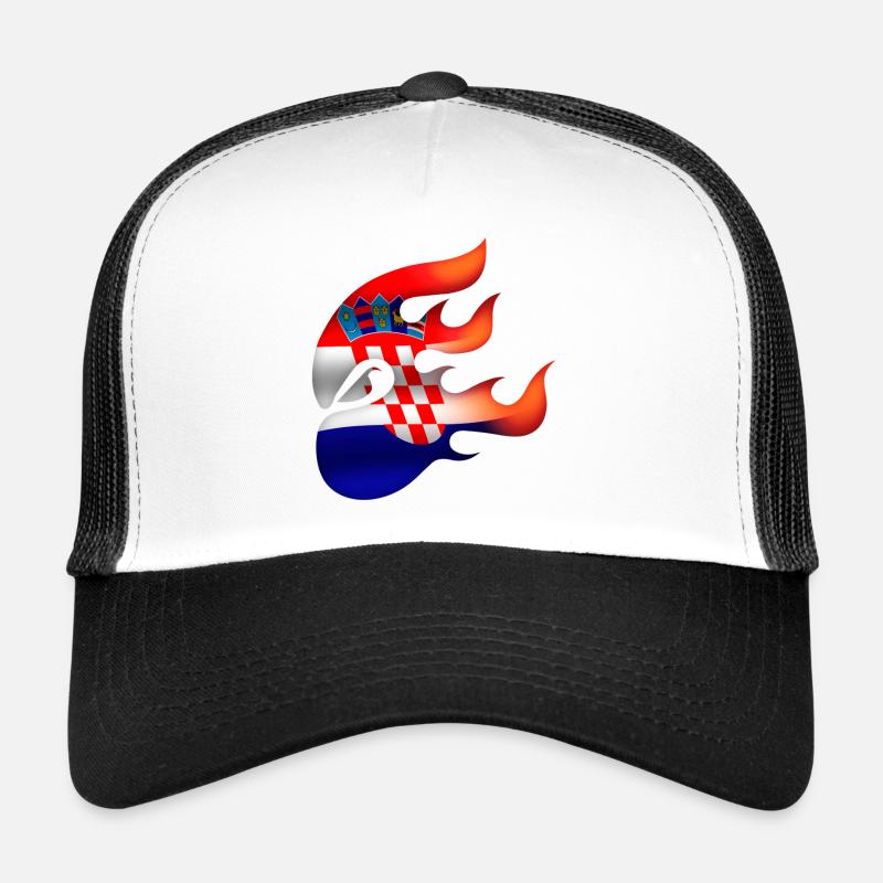 Drapeau de la Croatie - Croatie - Ninja Casquette trucker 