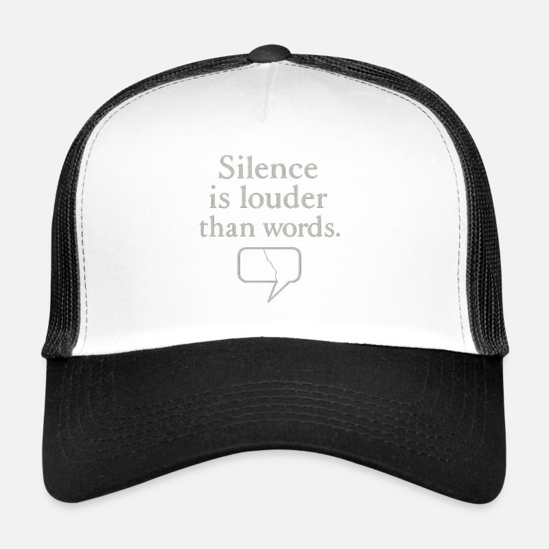 Stilvolles Zitat mit Sprechblasengrafik Trucker Cap