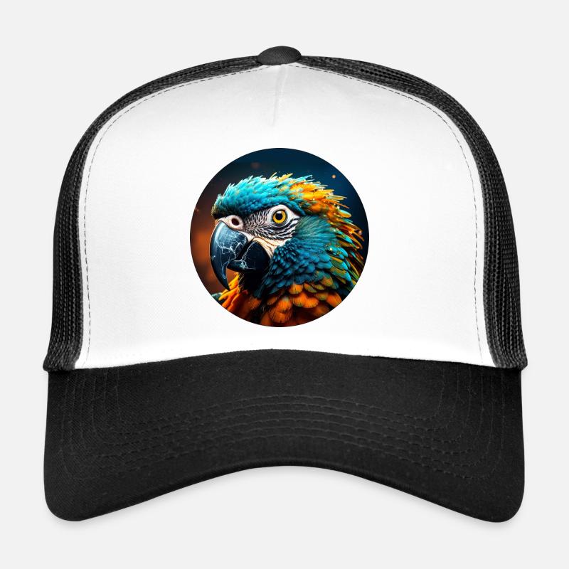 papagei,bunt,pailletten,glitzer,vogel Trucker Cap