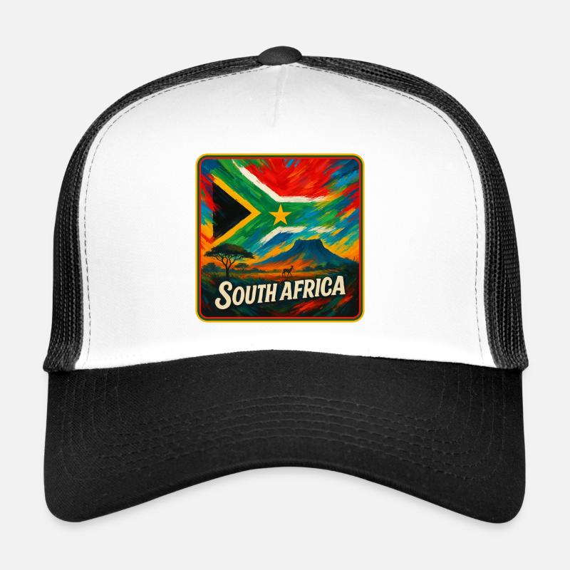 Conception du drapeau de l’Afrique du Sud Casquette trucker 