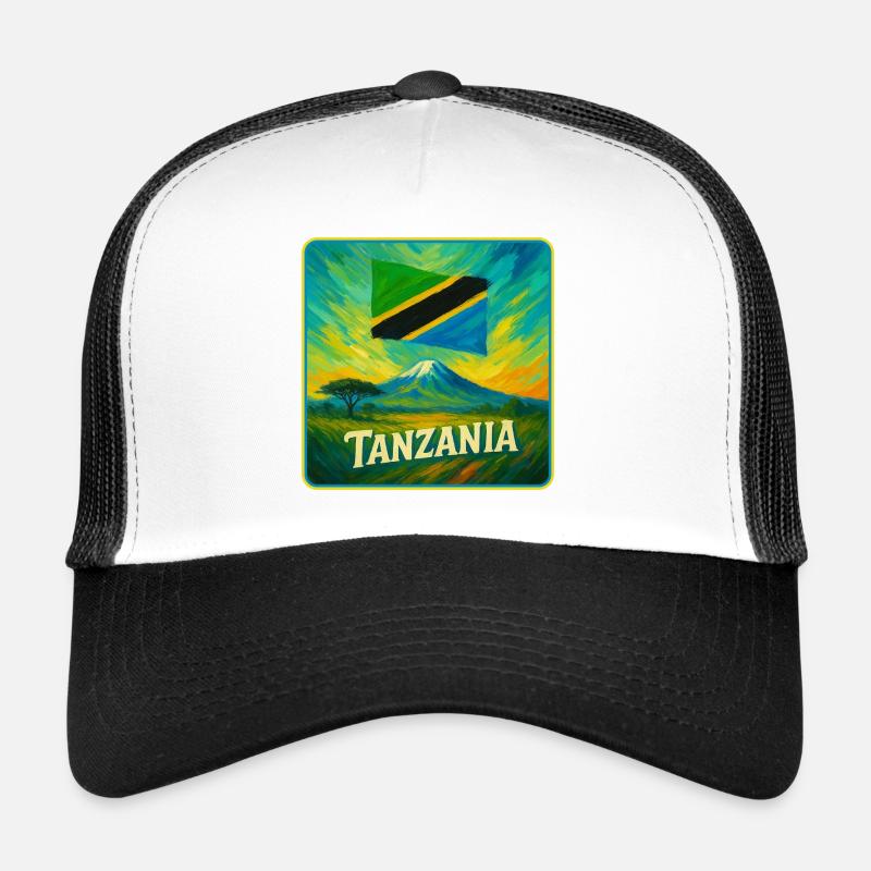 Tanzania Flag Design Trucker Cap