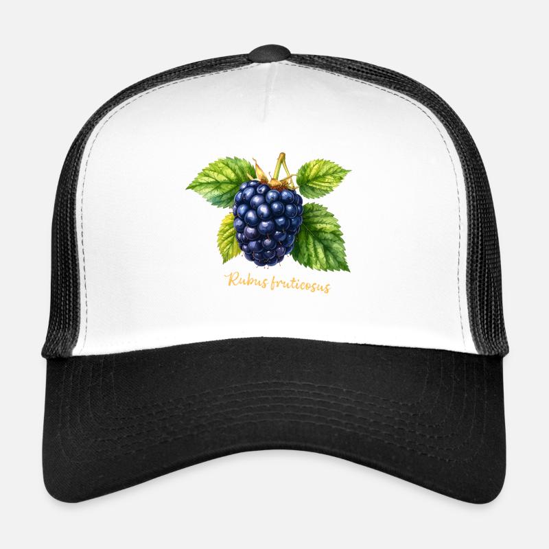 Brombeere – Botanisches Aquarell im Vintage-Stil Trucker Cap