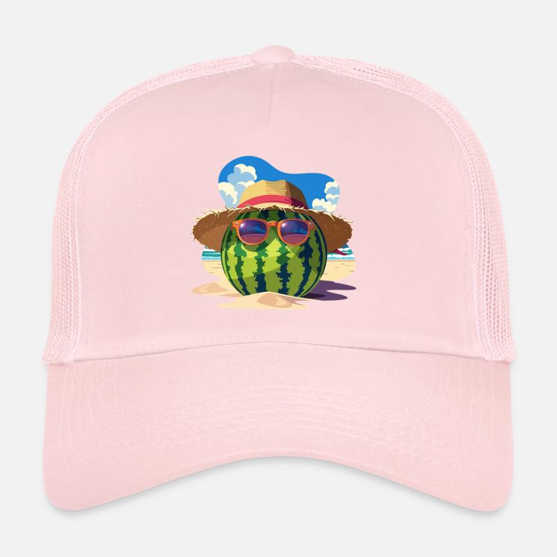Pastèque été cool douceur sur la plage Casquette trucker 