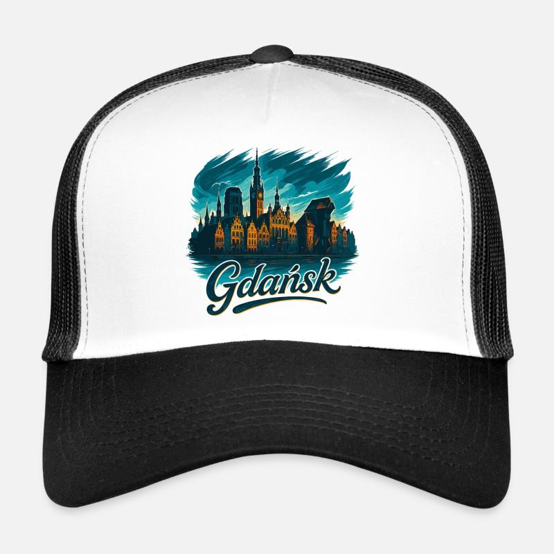 Danzig Gdańsk maritim Silhouette Polen Geschenk Trucker Cap