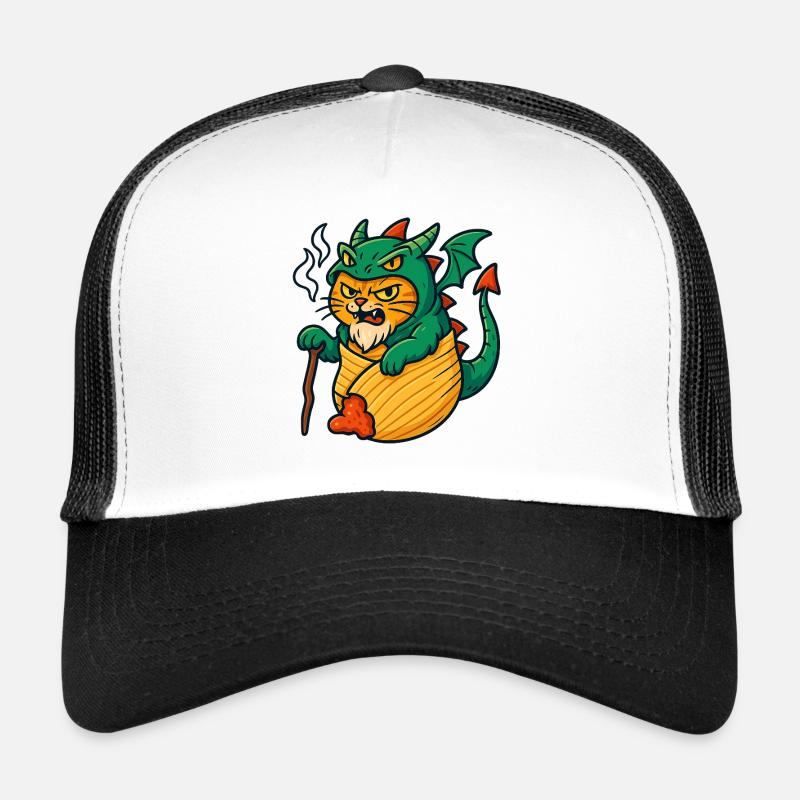 Drachenkatze im Fantasy-Design Trucker Cap