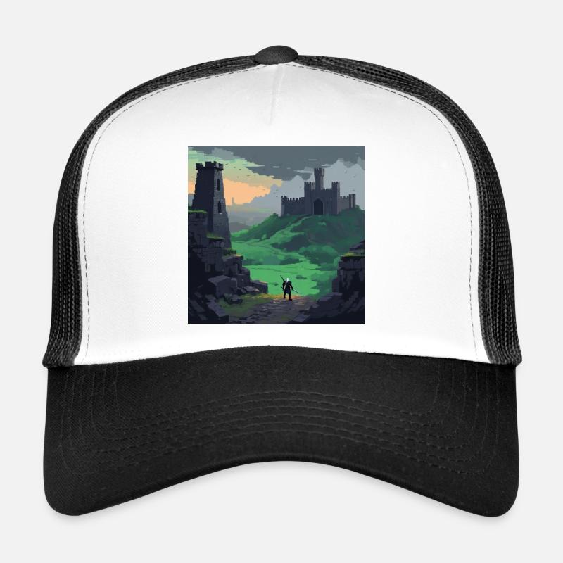 Castle hills at sunset - Trucker Cap - white/black