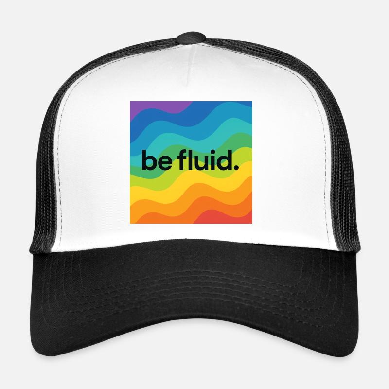 Be Fluid – LGBTQ+ Pride Design with Progressive Bo Trucker Cap