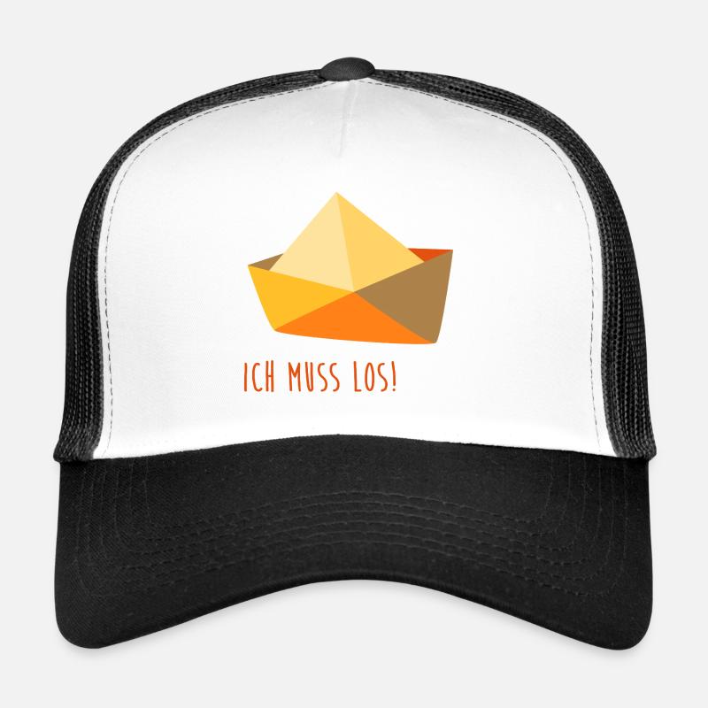 Boot rudern Meer Schiff Papierboot Urlaub maritim Trucker Cap