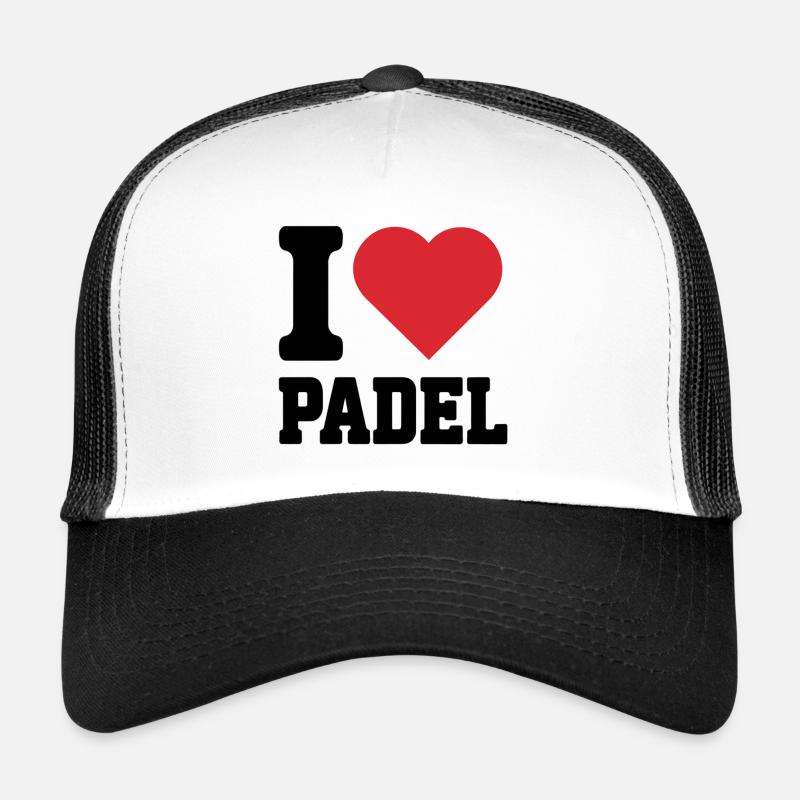 I Love Padel - Trucker Cap - white/black