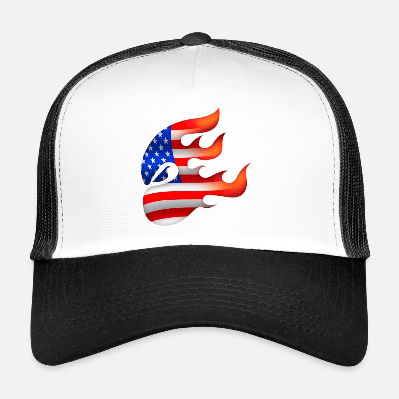 Drapeau des États-Unis - USA - Ninja Casquette trucker 